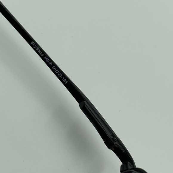 Jonathan Cate Black Metal Oval Sunglasses Frames - Picture 7 of 7